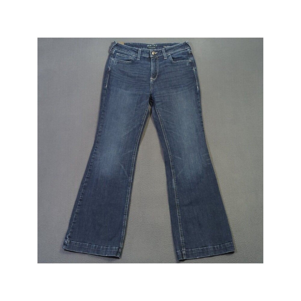 Ariat Jeans Women's 31R Blue Slim Trouser Ryki Western Cowgirl Rodeo Denim